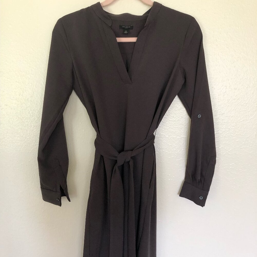 Ann Taylor Mandarin Collar Shift Dress Size Petite XS
